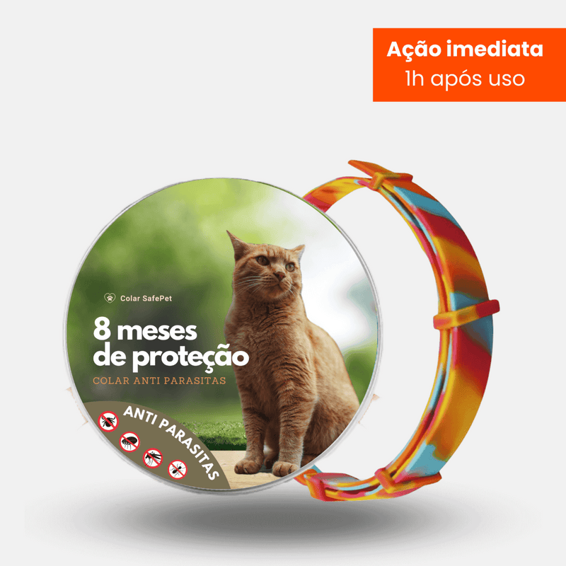 Colar Anti Pulgas e Carrapatos Original - 8 Meses de Proteção