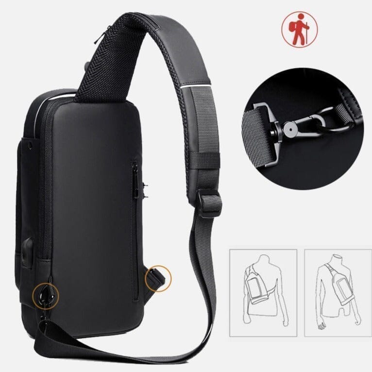 Bolsa Slim Bag™ - Mochila Anti-Furto com Senha USB